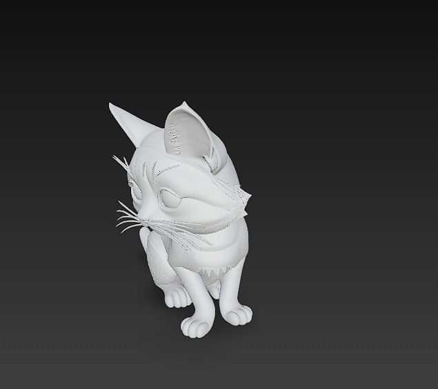 Cat Realistic 3D Model Basic - Low Poly Realistic Low-poly 3D model_12