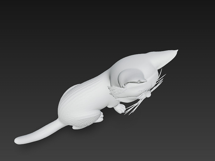 Cat Realistic 3D Model Basic - Low Poly Realistic Low-poly 3D model_13