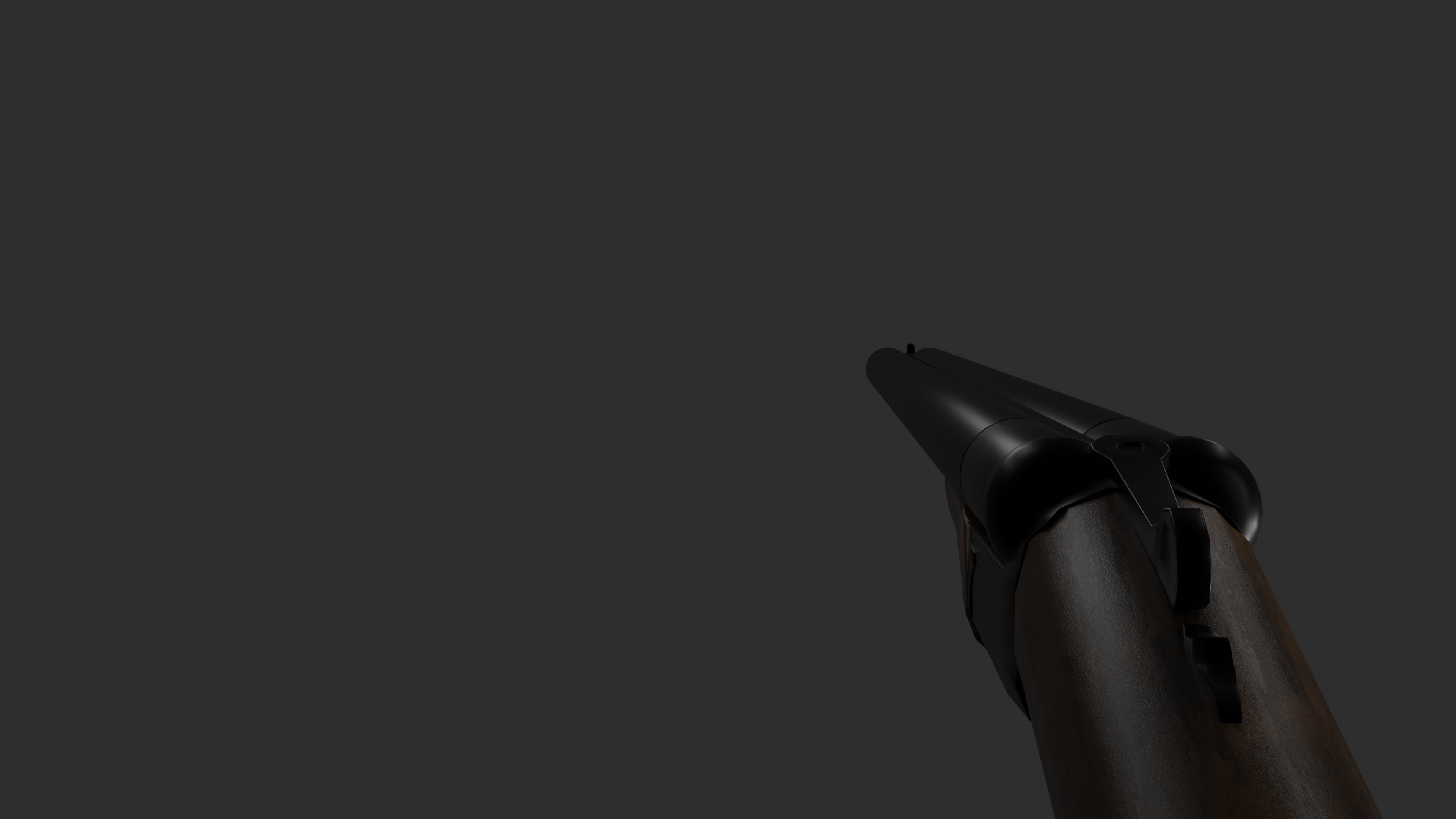 Double Barrel Shotgun 3D model_5