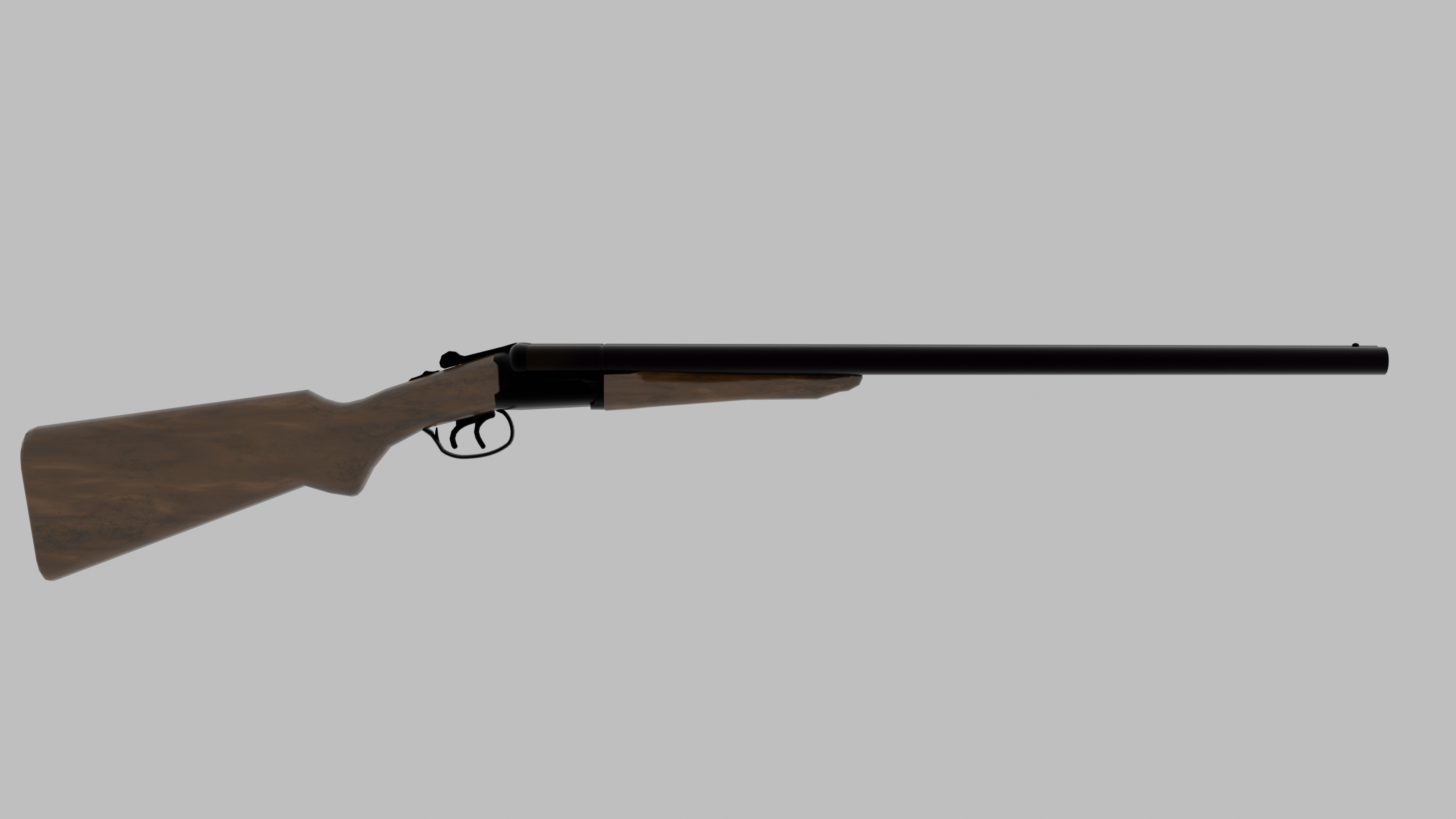 Double Barrel Shotgun 3D model_6