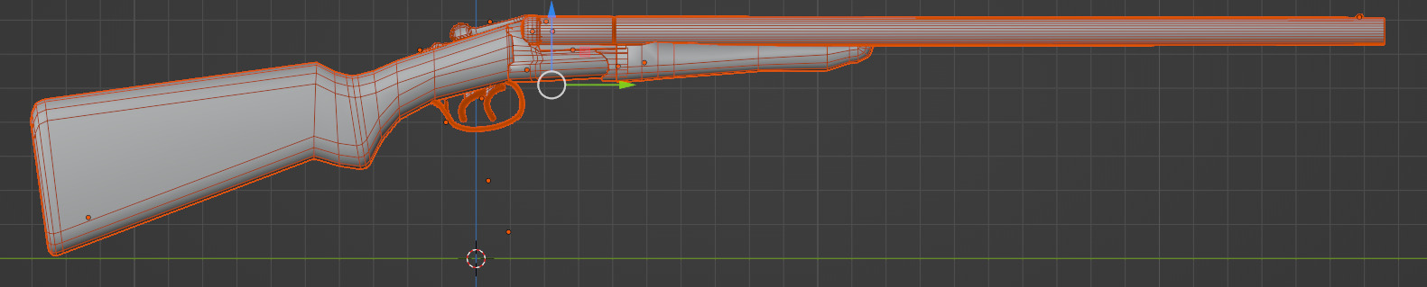 Double Barrel Shotgun 3D model_7
