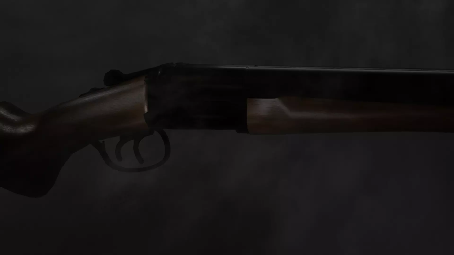 Double Barrel Shotgun 3D model_0
