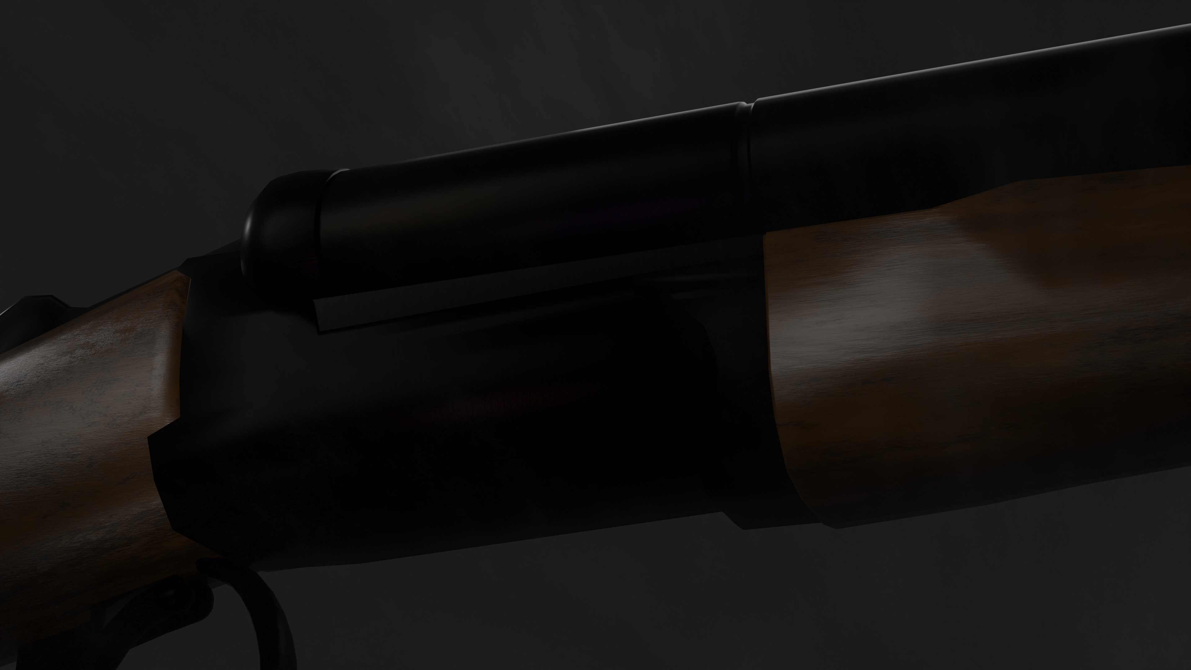 Double Barrel Shotgun 3D model_2