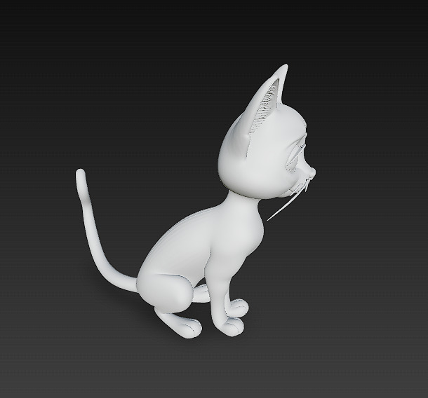 Cat Realistic 3D Model Basic - Low Poly Realistic Low-poly 3D model_14