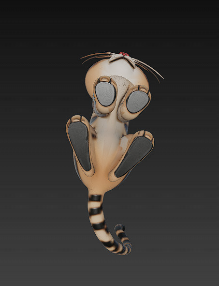 Cat Realistic 3D Model Basic - Low Poly Realistic Low-poly 3D model_7