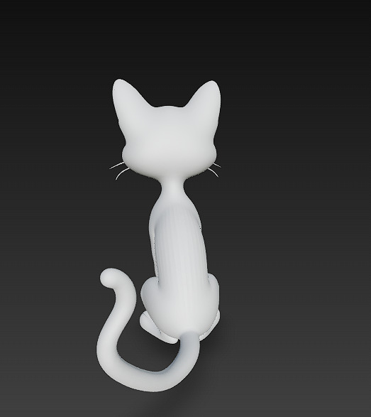 Cat Realistic 3D Model Basic - Low Poly Realistic Low-poly 3D model_12