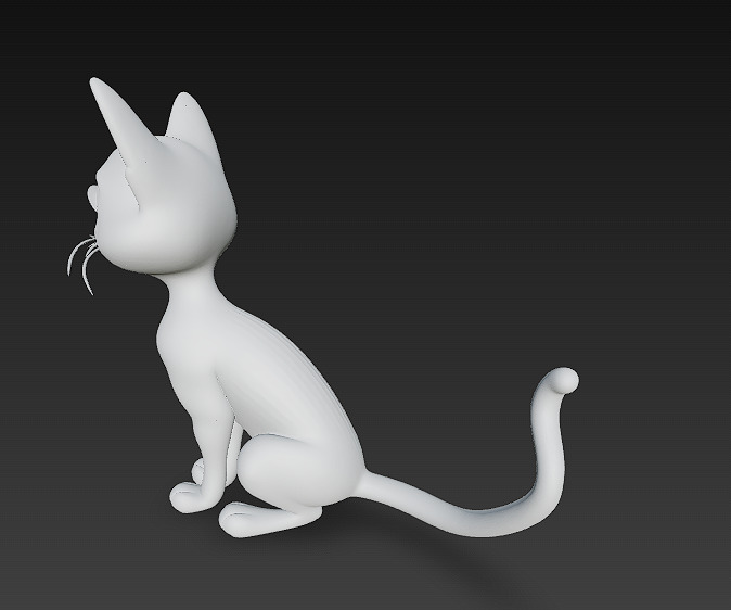 Cat Realistic 3D Model Basic - Low Poly Realistic Low-poly 3D model_11
