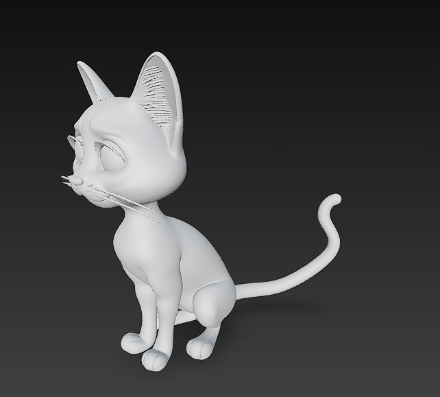 Cat Realistic 3D Model Basic - Low Poly Realistic Low-poly 3D model_10