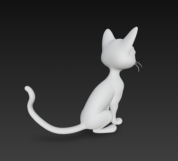 Cat Realistic 3D Model Basic - Low Poly Realistic Low-poly 3D model_13