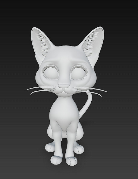 Cat Realistic 3D Model Basic - Low Poly Realistic Low-poly 3D model_9