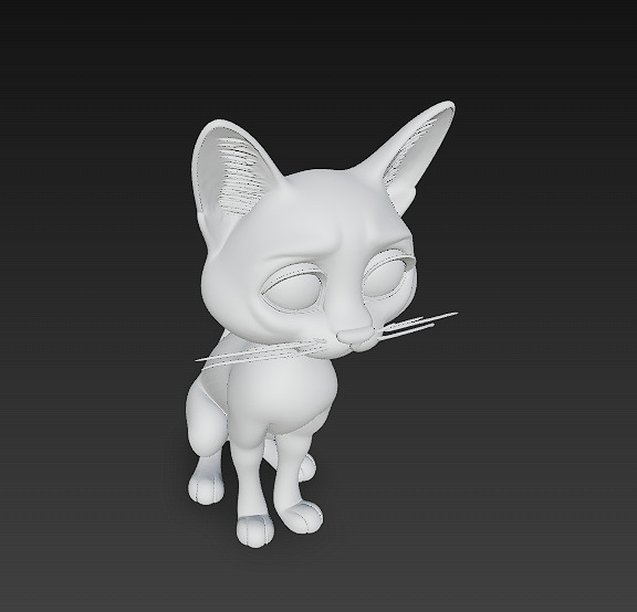 Cat Realistic 3D Model Basic - Low Poly Realistic Low-poly 3D model_15