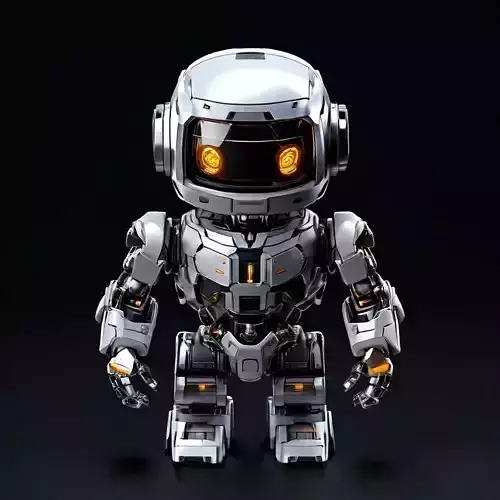 Cute SciFi Robot Game Ready