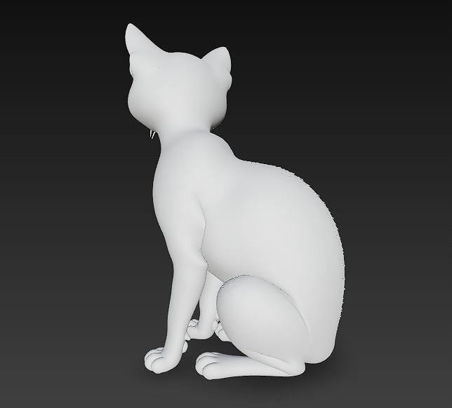 Cat Realistic 3D Model Basic - Low Poly Realistic Low-poly 3D model_12