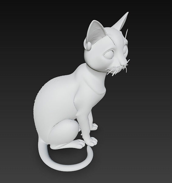 Cat Realistic 3D Model Basic - Low Poly Realistic Low-poly 3D model_10