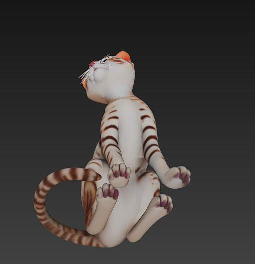 Cat Realistic 3D Model Basic - Low Poly Realistic Low-poly 3D model_6