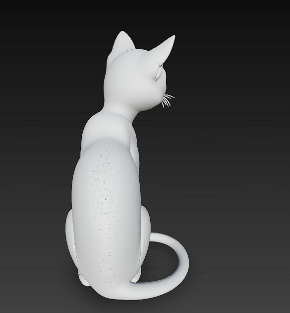 Cat Realistic 3D Model Basic - Low Poly Realistic Low-poly 3D model_11