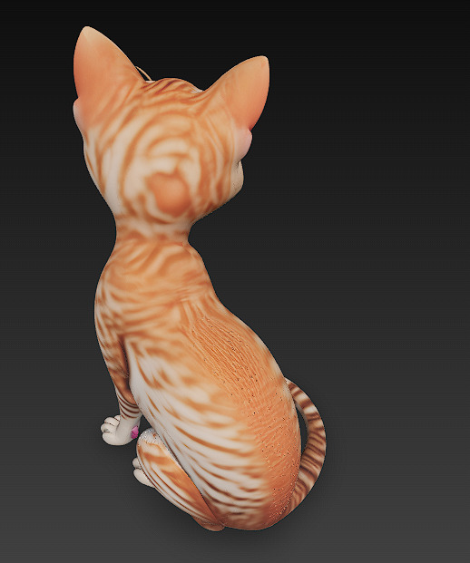 Cat Realistic 3D Model Basic - Low Poly Realistic Low-poly 3D model_7