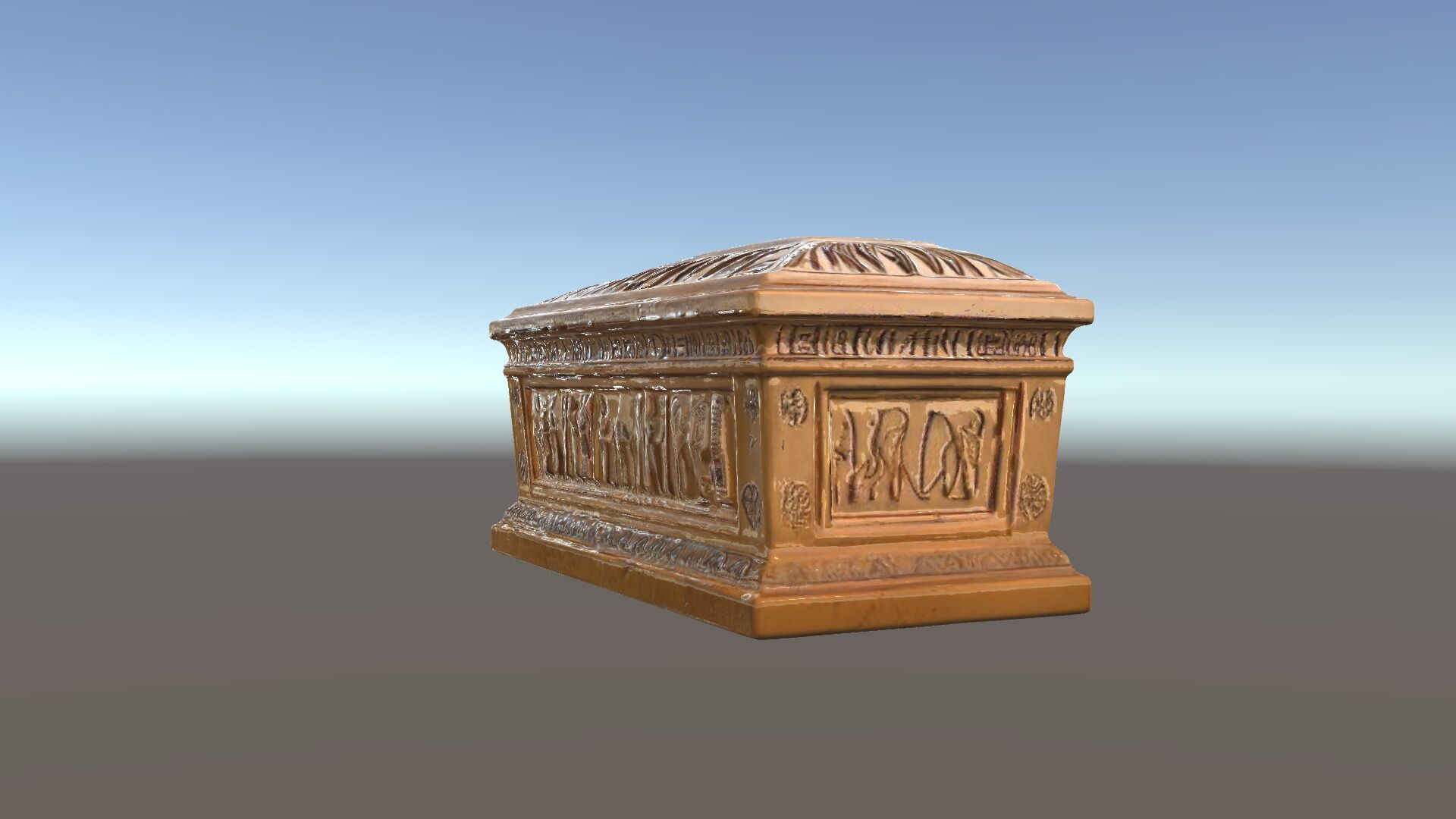 Ancient Egyptian Sarcophagus D Model Pack Low-poly 3D model_5