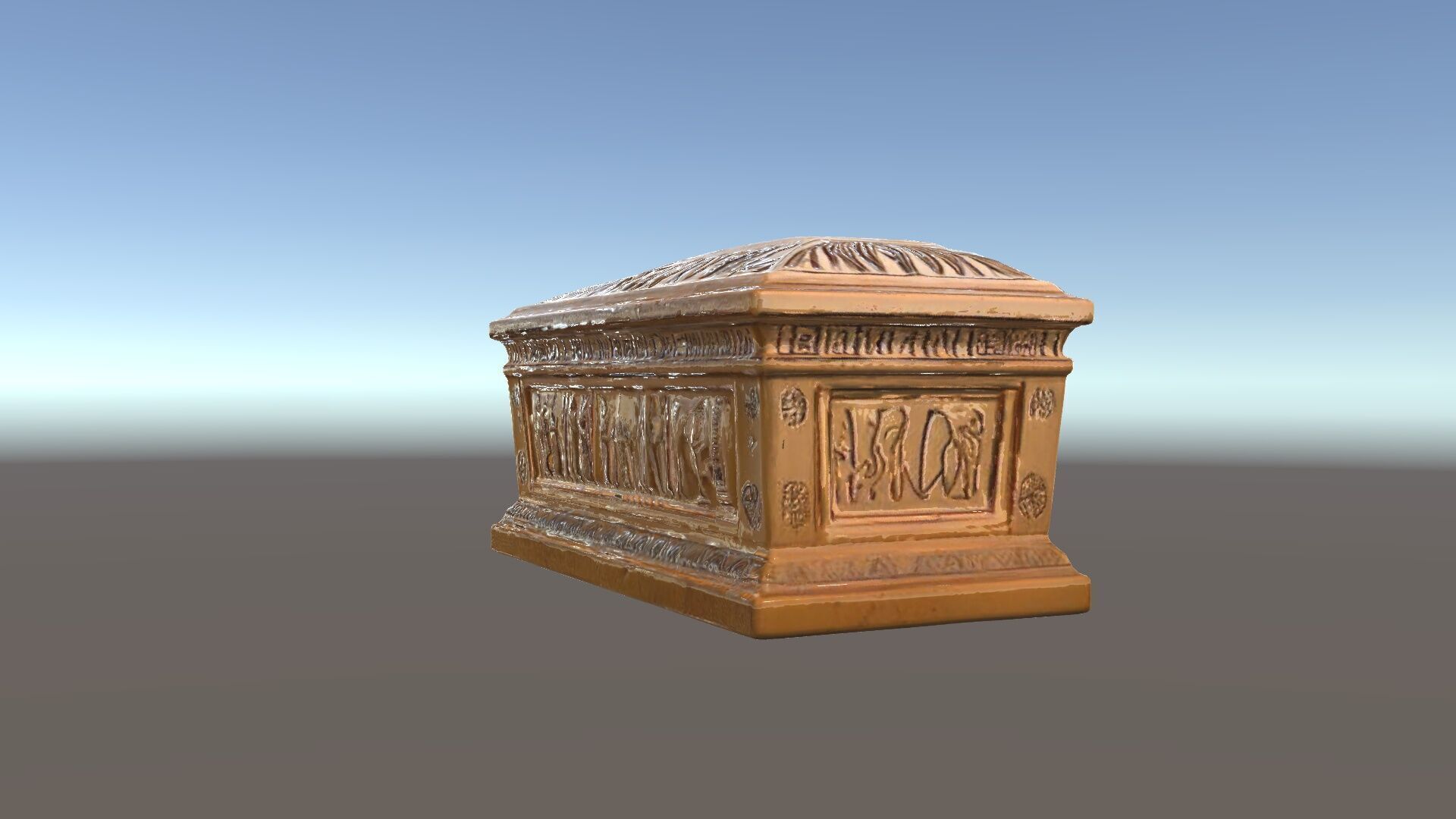 Ancient Egyptian Sarcophagus D Model Pack Low-poly 3D model_10