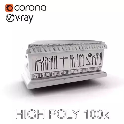 Ancient Egyptian Sarcophagus Model Pack Low-poly 3D model