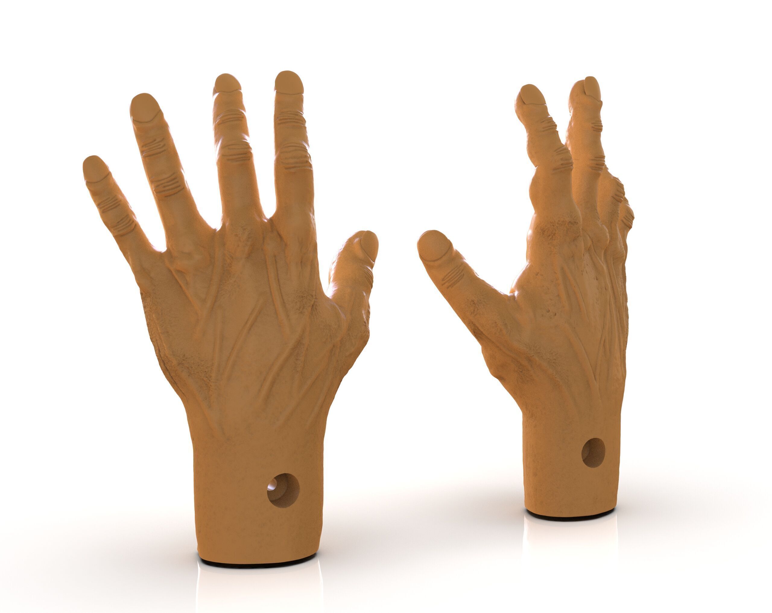 Tortured Man Hands 3D print model_4