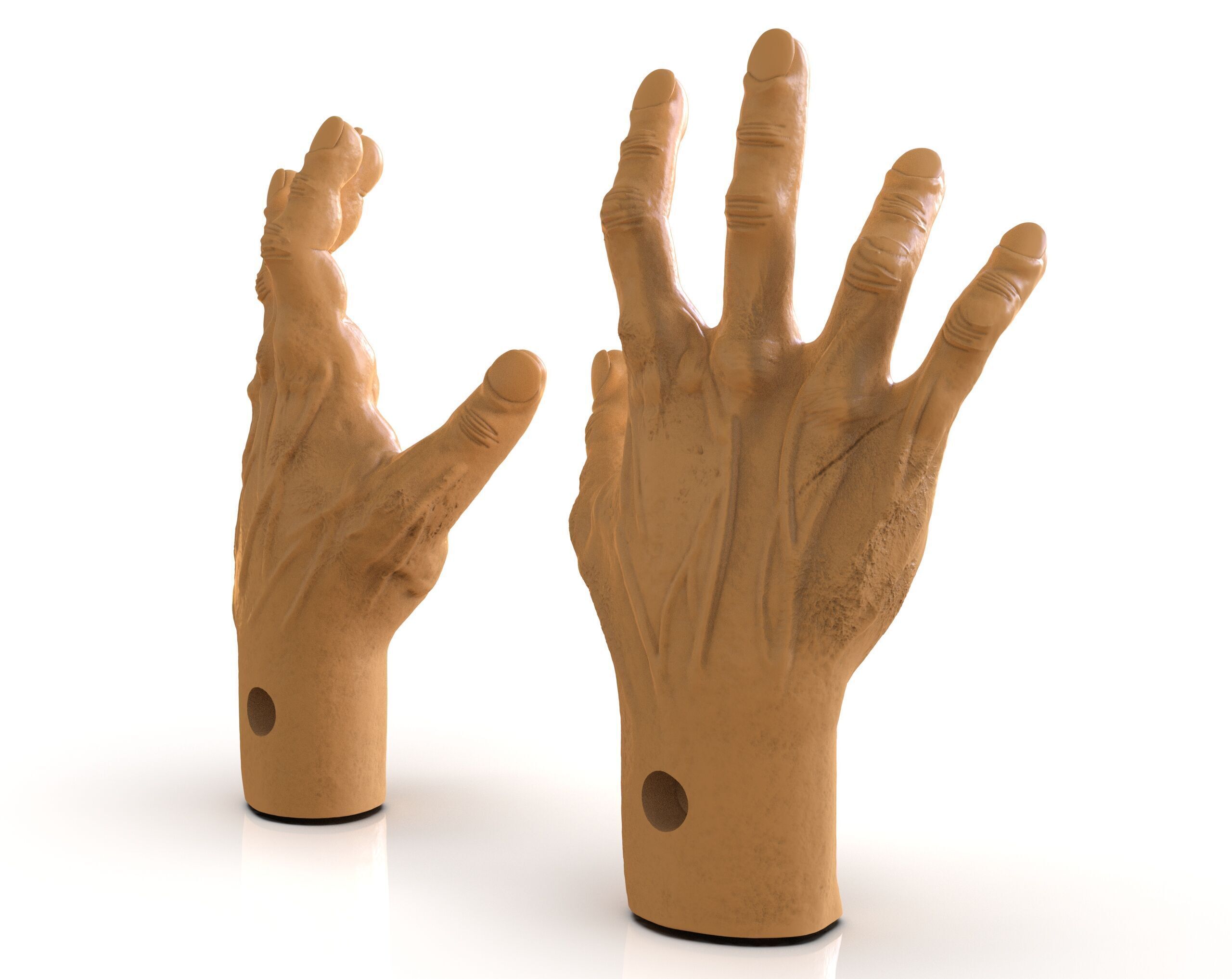 Tortured Man Hands 3D print model_6