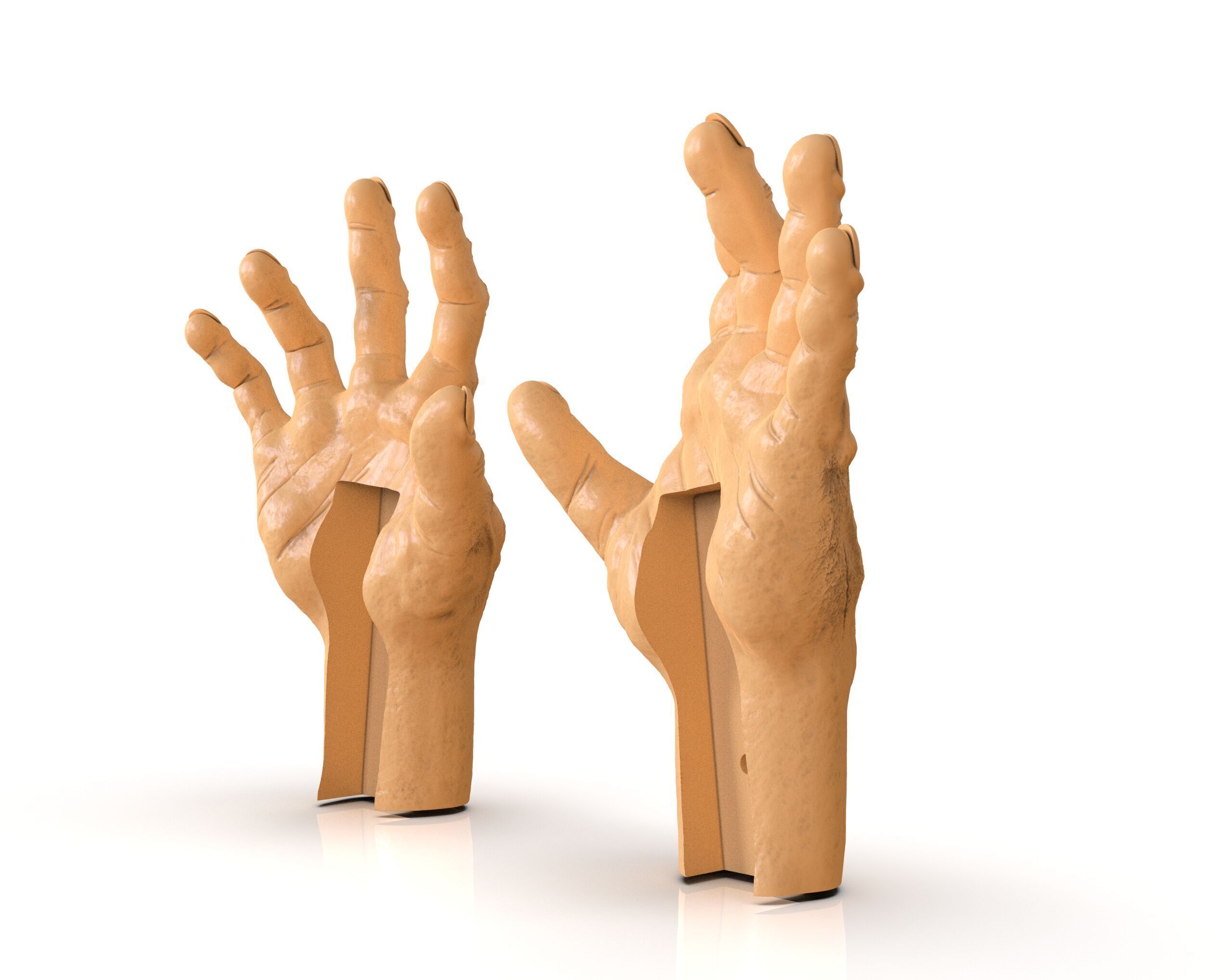 Tortured Man Hands 3D print model_2