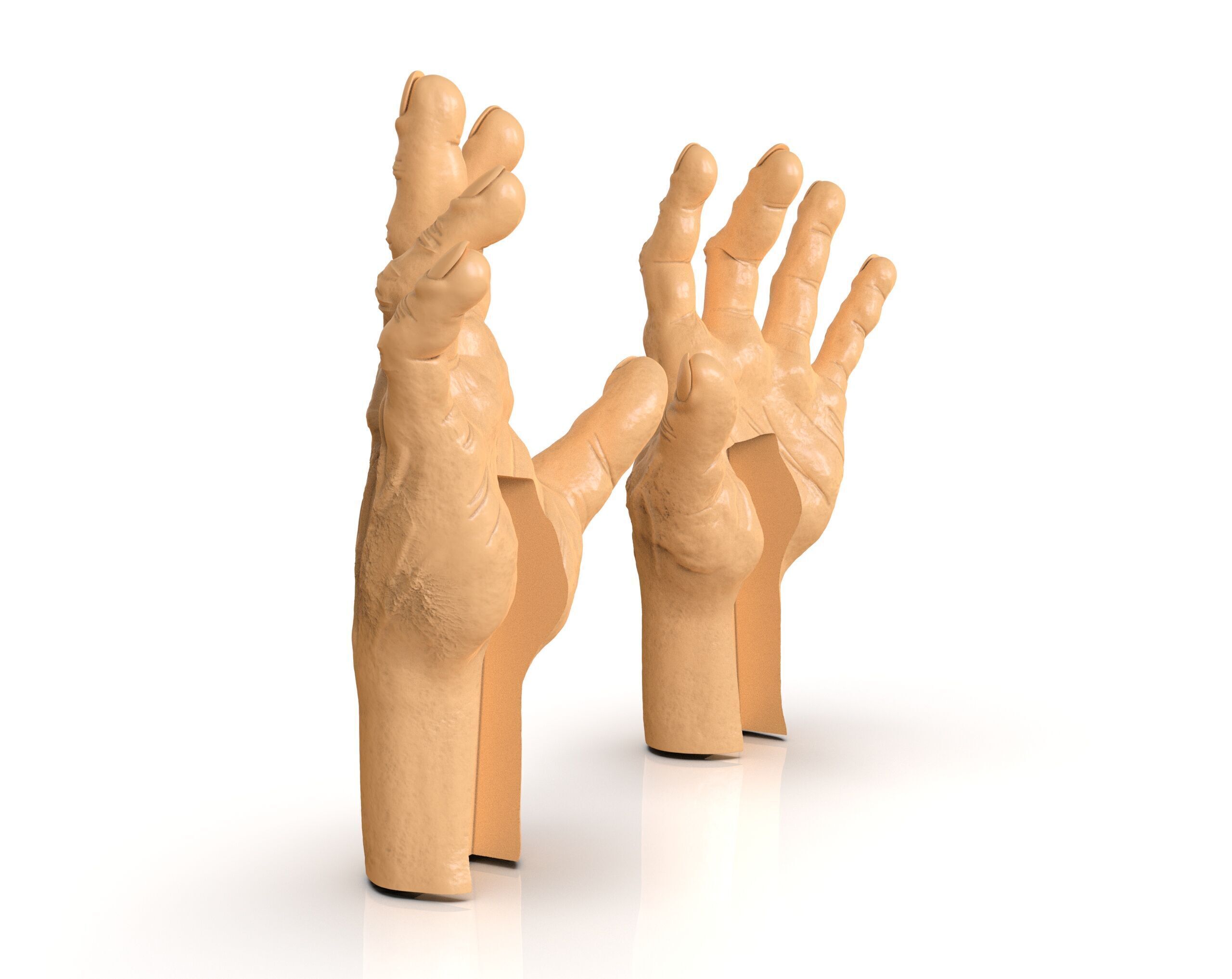 Tortured Man Hands 3D print model_7