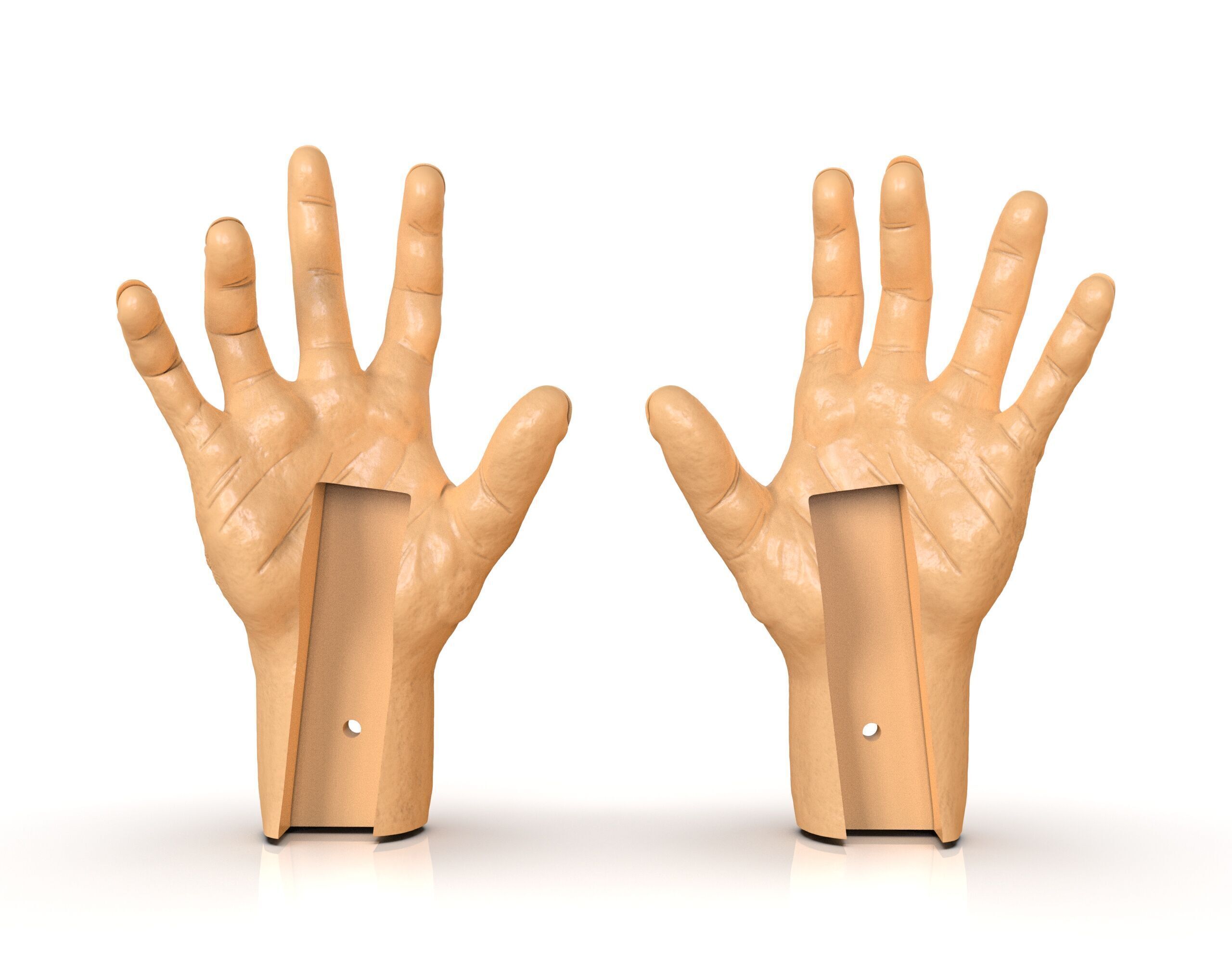 Tortured Man Hands 3D print model_1