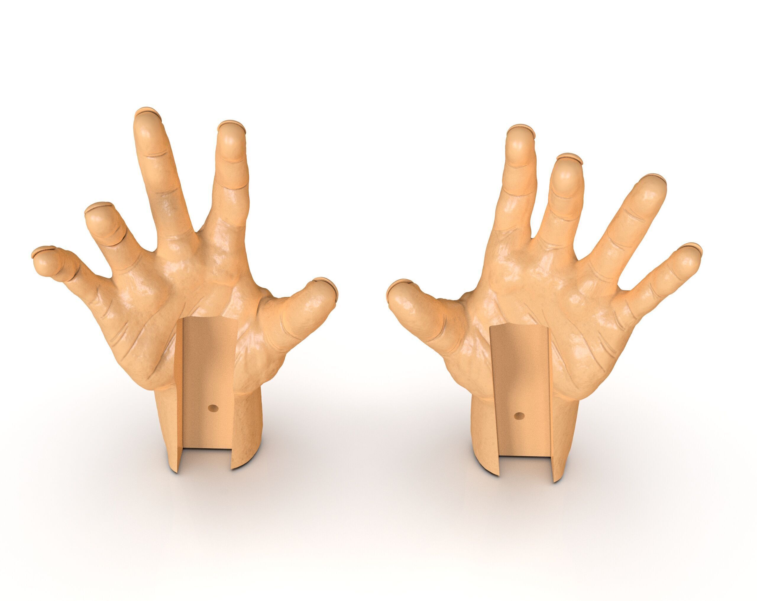 Tortured Man Hands 3D print model_8