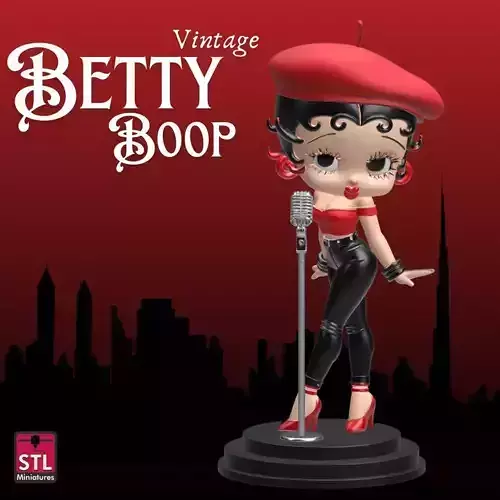 Betty Boop STL File for 3D Printing