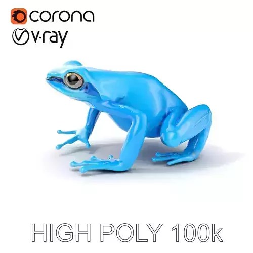 Blue Tree Frog D Model Pack