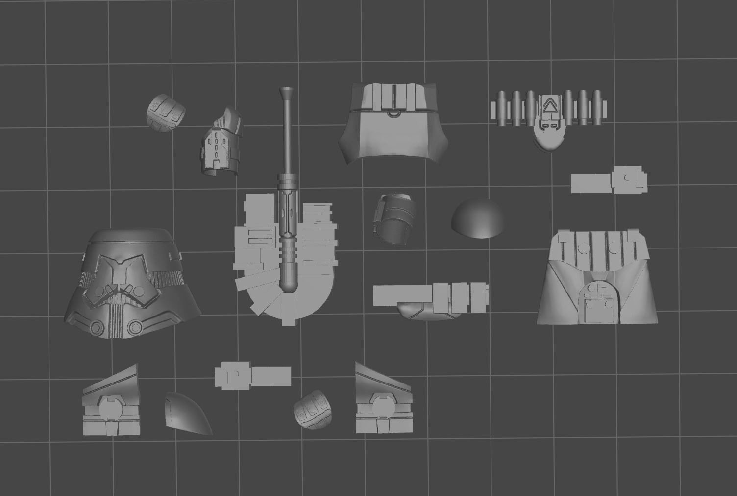 Old Republic Sith Trooper Brick Figure 3D Print Model 3D print model_7