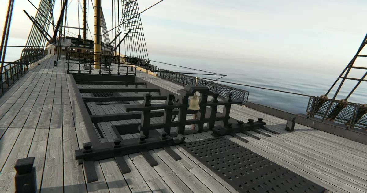 HMS Vanguard Sailing ship Low-poly 3D model_15