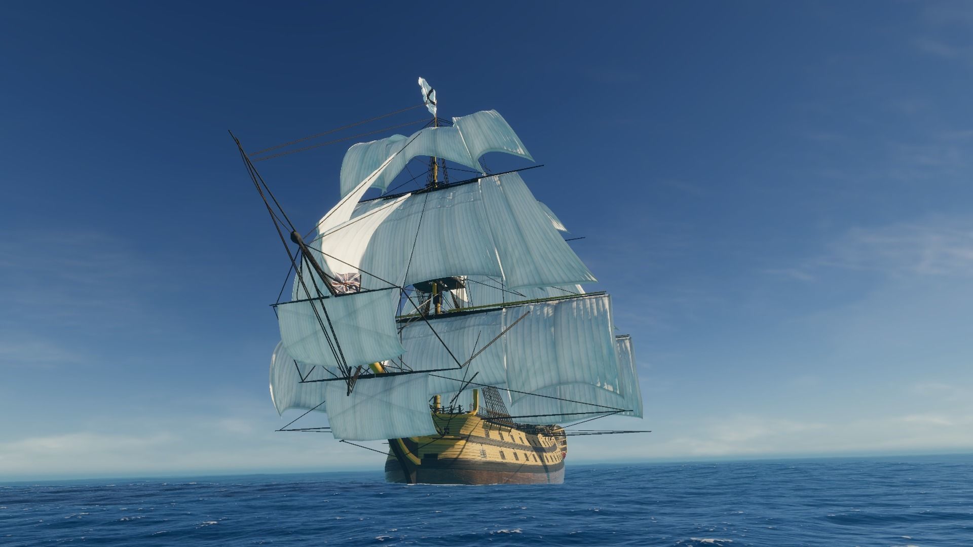 HMS Vanguard Sailing ship Low-poly 3D model_6