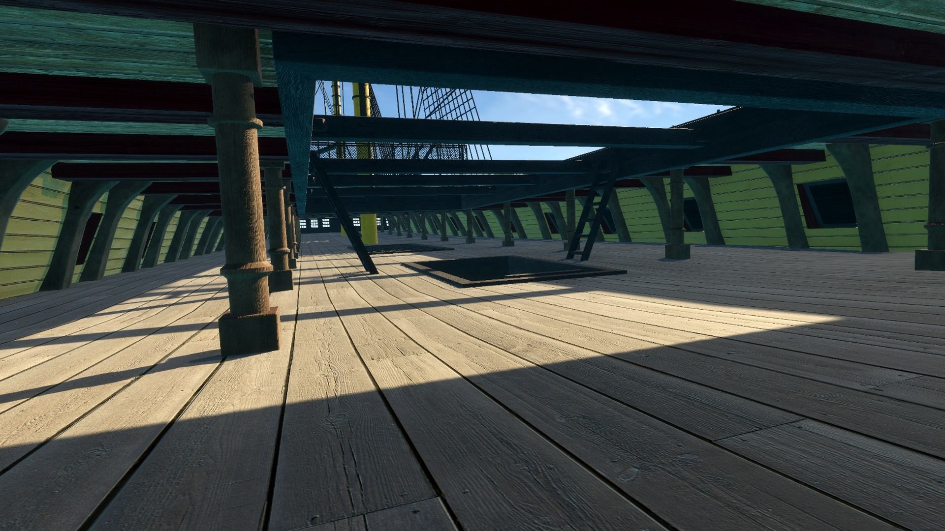 HMS Vanguard Sailing ship Low-poly 3D model_10