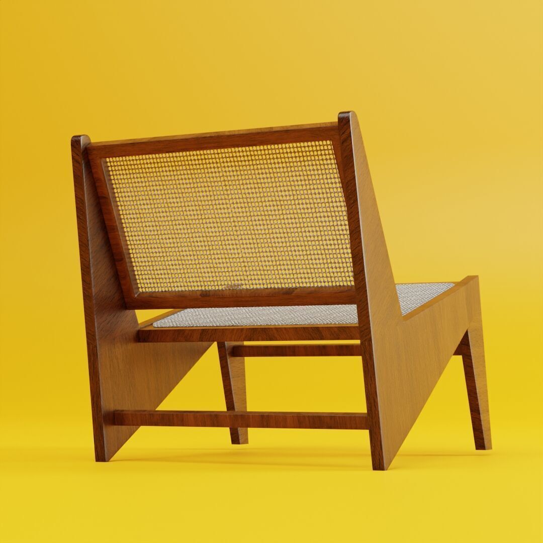 Kangaroo lounge chair 3D model_1