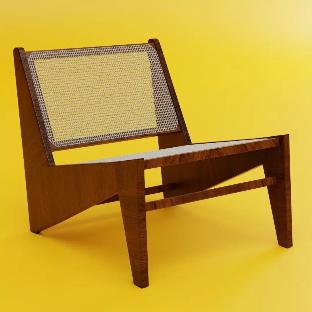 Kangaroo lounge chair 3D model_0