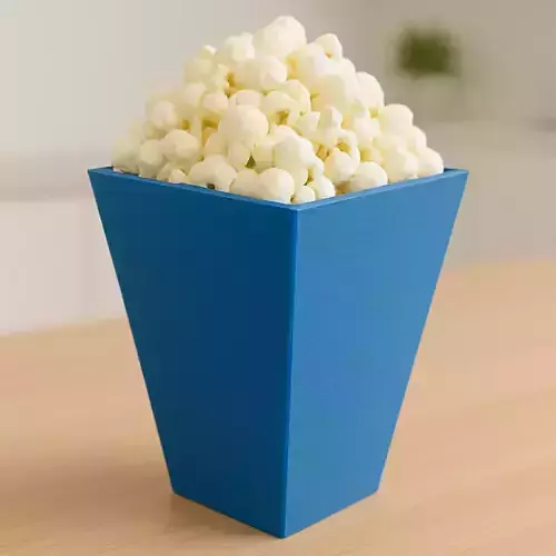Box of popcorn 3D print model