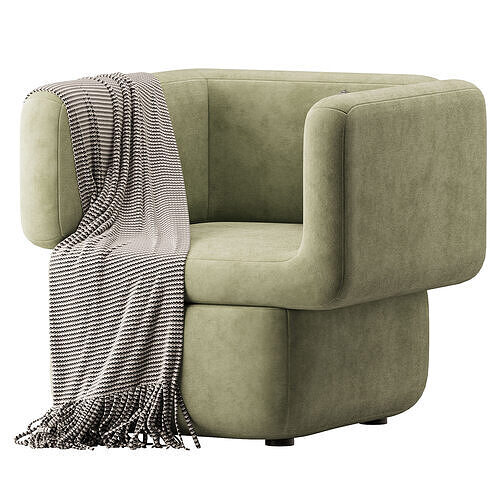 Armchair Vento 3D model 7