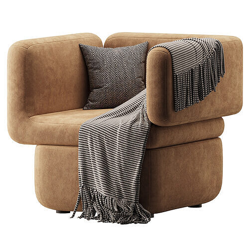 Armchair Vento 3D model 3