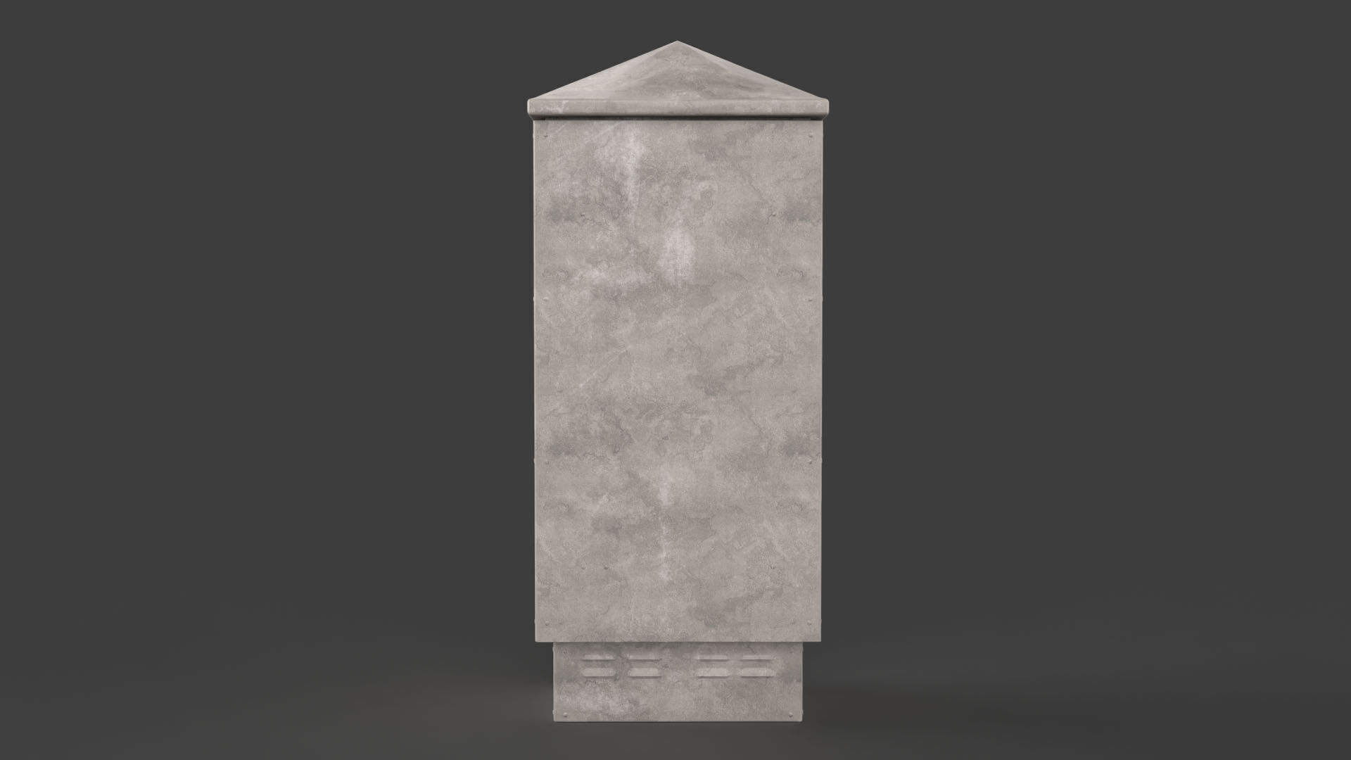 Electrical Box Low-poly 3D model_5