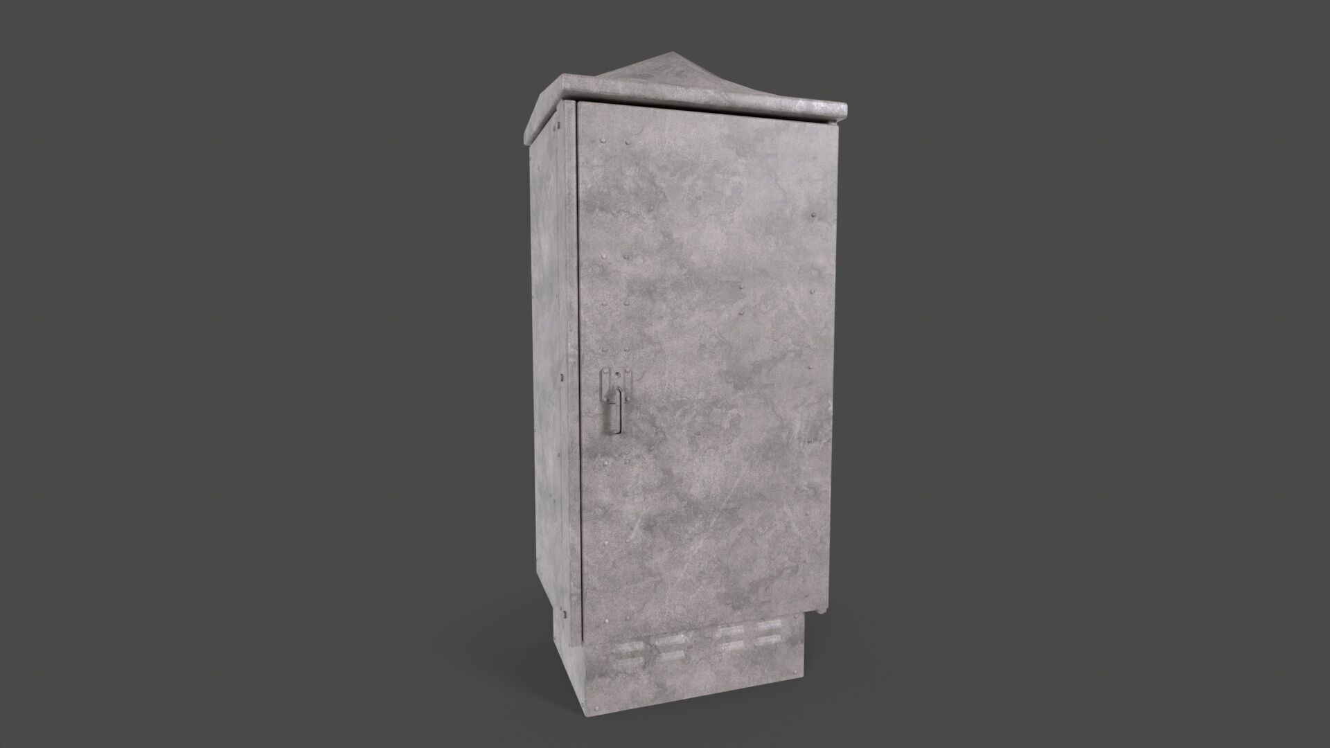 Electrical Box Low-poly 3D model_8