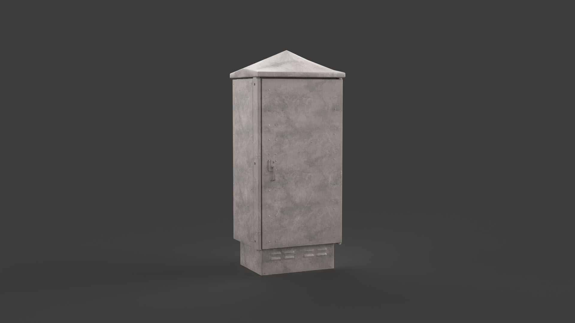 Electrical Box Low-poly 3D model_6