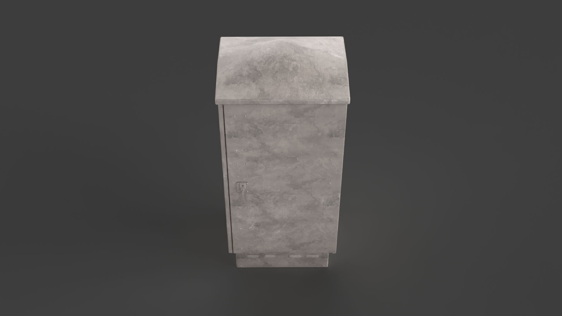 Electrical Box Low-poly 3D model_2