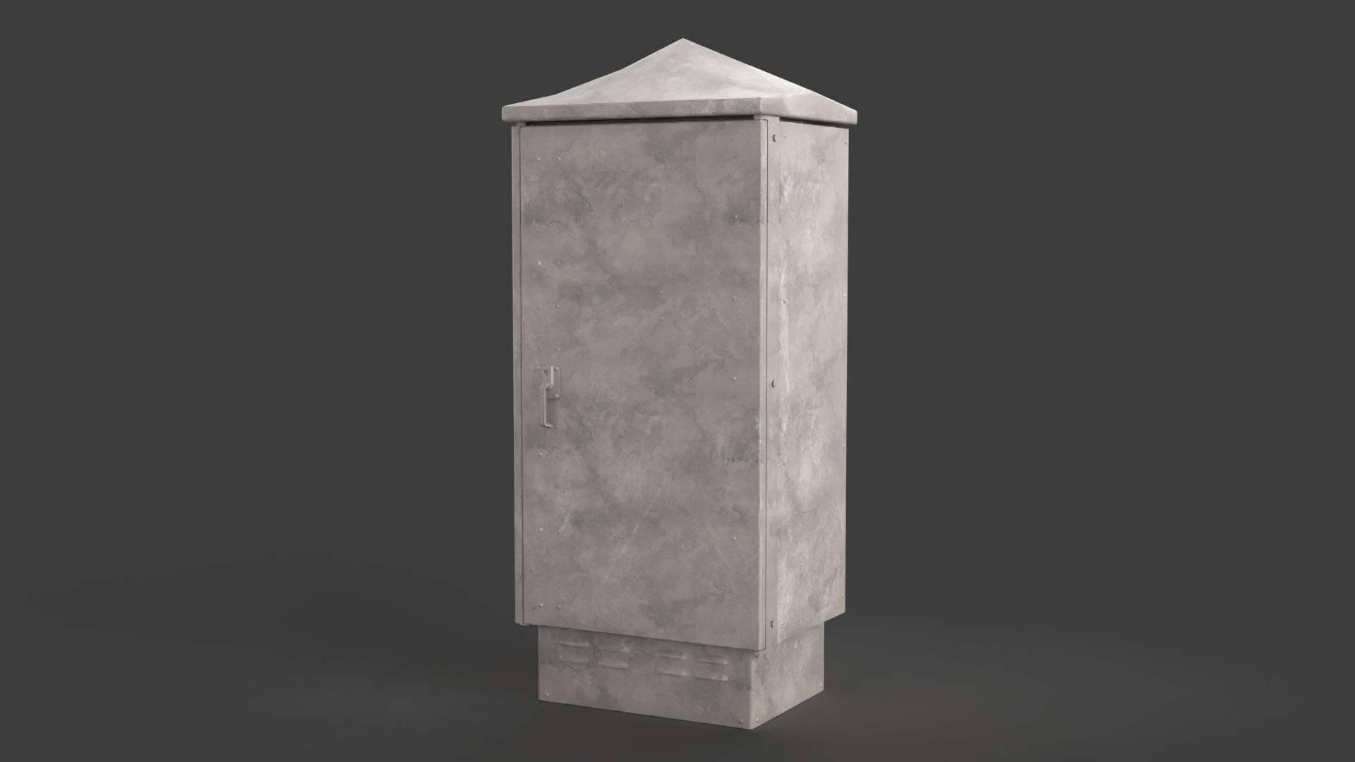 Electrical Box Low-poly 3D model_1
