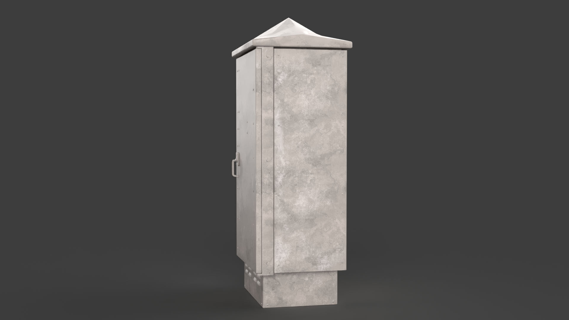 Electrical Box Low-poly 3D model_3