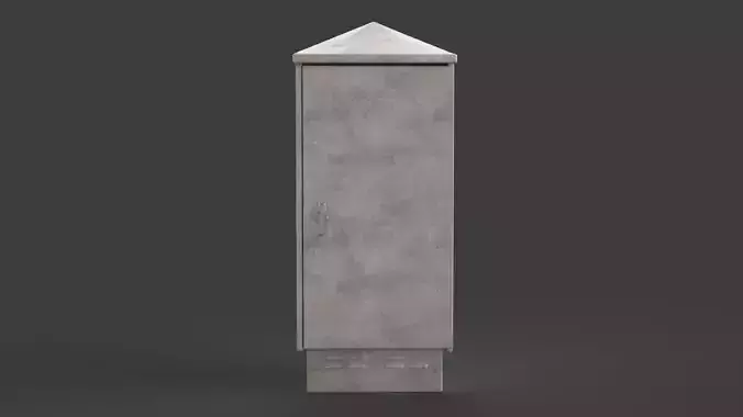 Electrical Box Low-poly 3D model