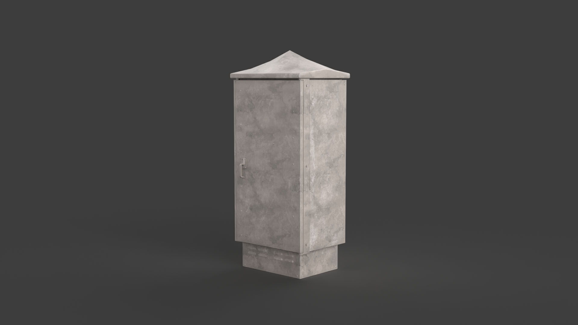 Electrical Box Low-poly 3D model_7