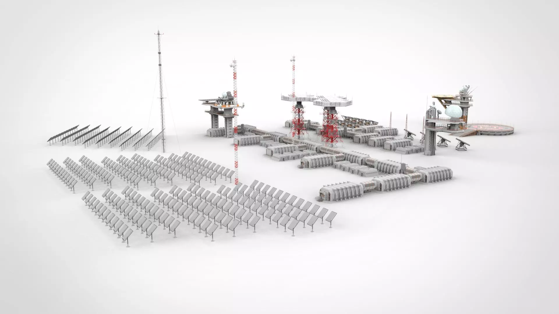 sci fi outpost 3D model_0